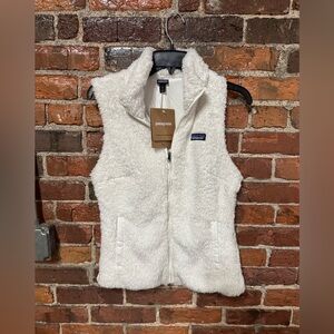 Patagonia White Los Gatos Fleece Vest NWT Size Medium
